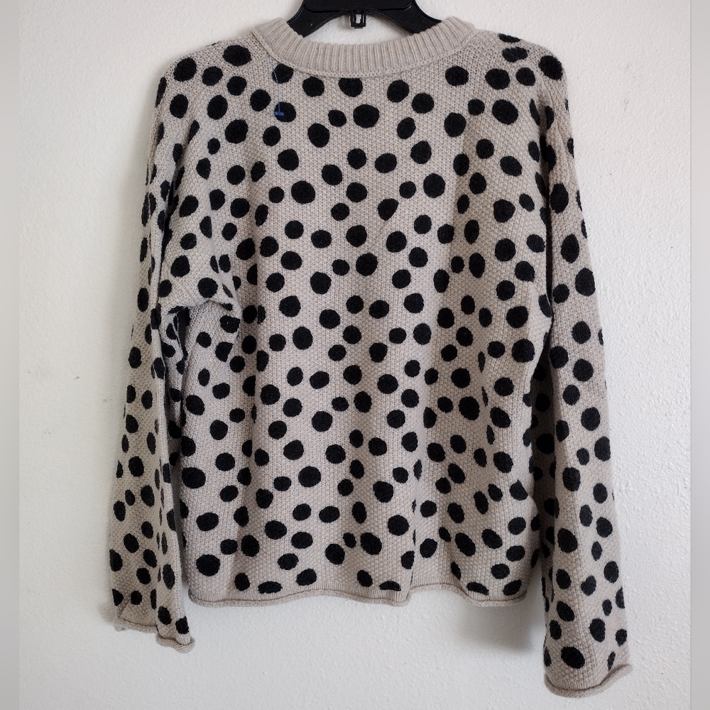Madewell Cream and Black Polka Dot Sweater - Picture 9 of 9